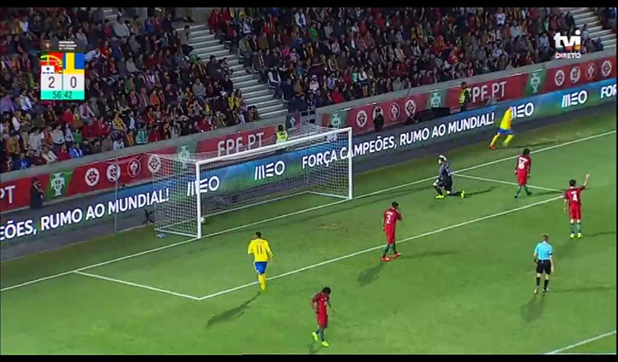 Viktor Claesson Goal HD - Portugal 2-1 Sweden - 28.03.2017