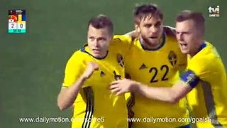 Viktor Claesson Goal Portugal 2 - 1 Sweden Friendly 28-3-2017
