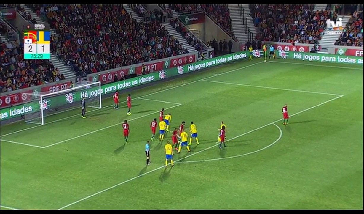 Viktor Claesson Goal HD - Portugal 2-2 Sweden - 28.03.2017
