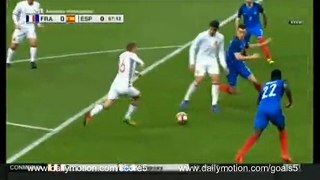David Silva Goal France 0 - 1 Spain Friendly 28-3-2017