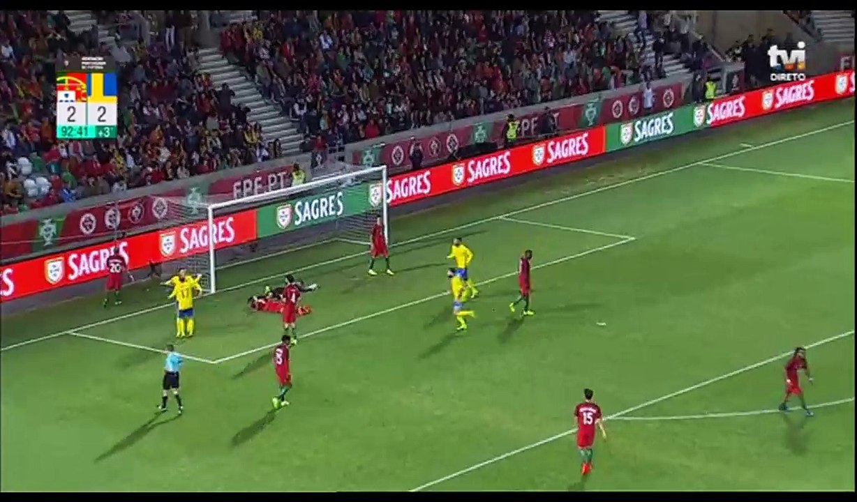 (Own goal) Cancelo J. HD - Portugal 2-3 Sweden - 28.03.2017