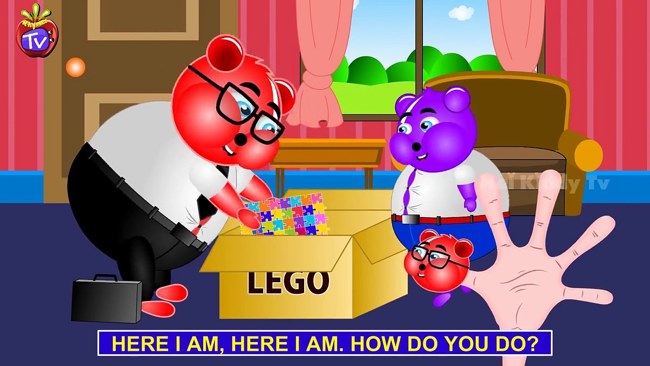 Mega Fatty Gummy Bear crying when Attacked by Big Dinosaur Foot finger family for children-Big Foot