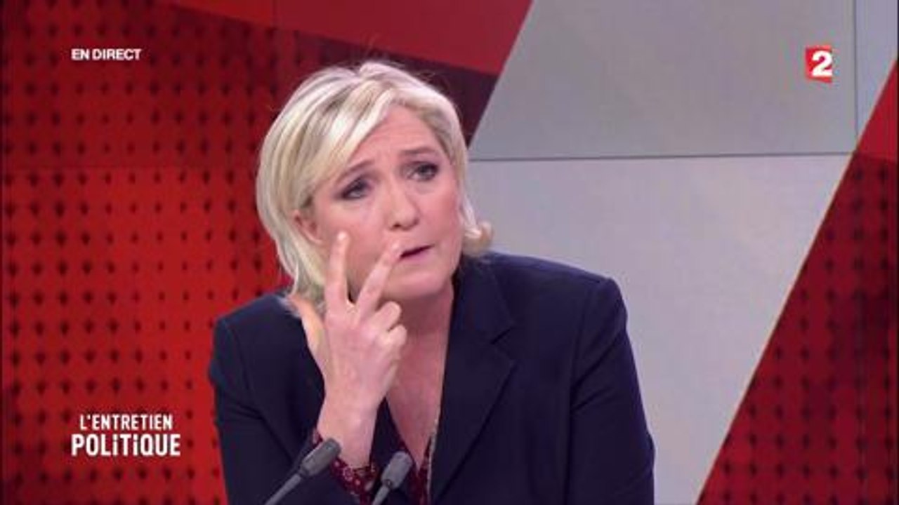 Marine Le Pen s'en prend à David Pujadas