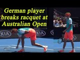 Alexander Zverev breaks racquet after losing a game in Australian Open | Oneindia News