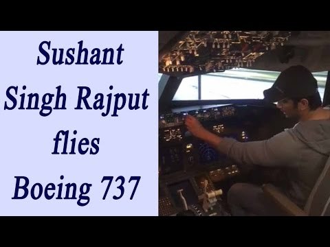 MS Dhoni actor Sushant Singh Rajput flies Boeing 737 plane Aircraft; Watch Video | Oneindia News