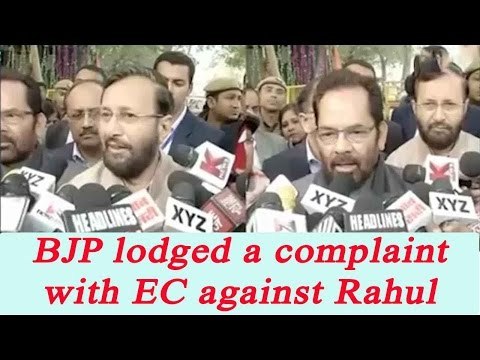 UP Elections 2017:BJP approaches Election Commission against Rahul Gandhi’s ‘hand’ remark