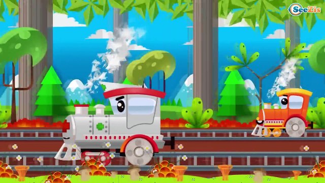 El Tren Para Niños - Dibujos Animados Educativos | El Tren, Carros de Carreras - Carritos Para Niños