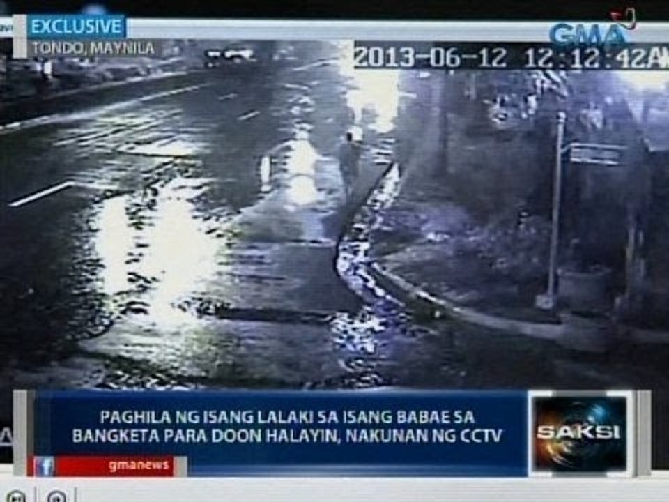 Saksi: Exclusive: Paghila sa isang babae sa bangketa para umano halayin, nakunan ng CCTV