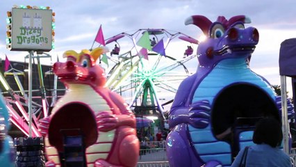 Dizzy Dragon Carnival Ride Magnolia Festival 2016