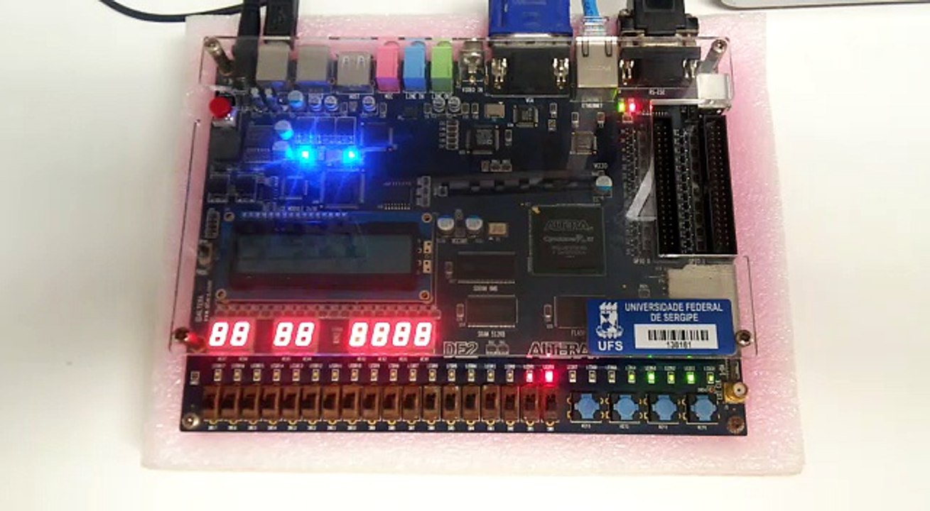 LCD - LEDs piscando FPGA