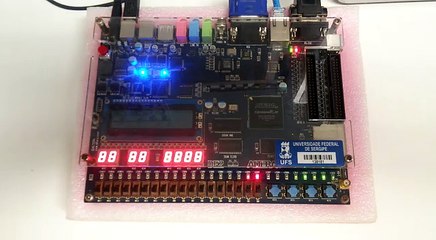 LCD - LEDs piscando FPGA