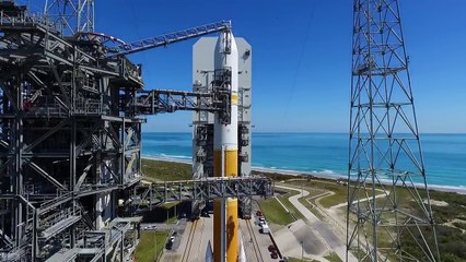 Aerial Views of Delta IV WGS-9