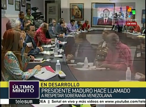Presidente Maduro hace un llamado a respetar la soberanía de Venezuela
