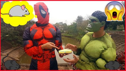 Deadpool Mouse Prank with Hulk ✦ Superhero in Real Life Fun