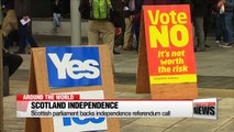 Scottish parliament backs independence referendum call ahead of formal Brexit process