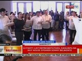 BT: 22 party-list representatives, nanumpa na kay house speaker Sonny Belmonte