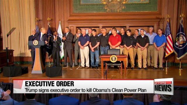 Trump signs order undoing Obama climate change policies