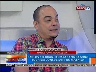 NTG: Carlos Celdran, itinalagang bagong tourism consultant ng Maynila