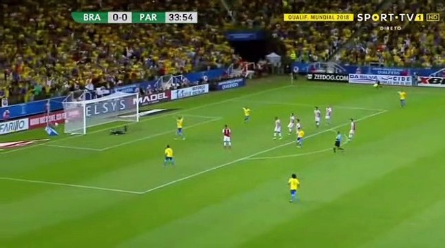 1-0 Philippe Coutinho Goal - Brazil 1-0 Paraguay - 28.03.2017