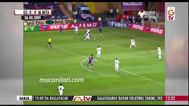 [HD] 06.08.2009 - 2009-2010 European League 3rd Qualifying Round 2nd Leg Galatasaray 6-0 Maccabi Netanya