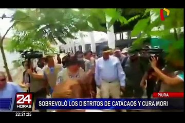 PPK sobrevoló zonas más afectadas de la región Piura