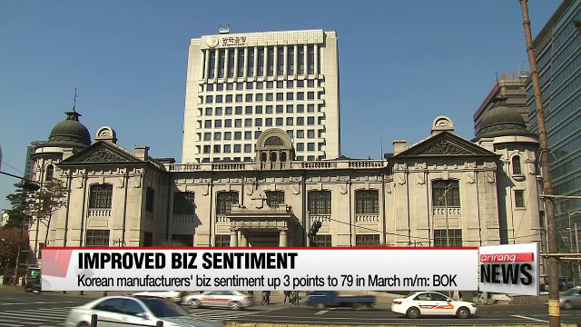 Korea's business sentiment index rises in March