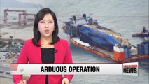 Korea resumes preparations to transport Sewol-ho ferry to Mokpo
