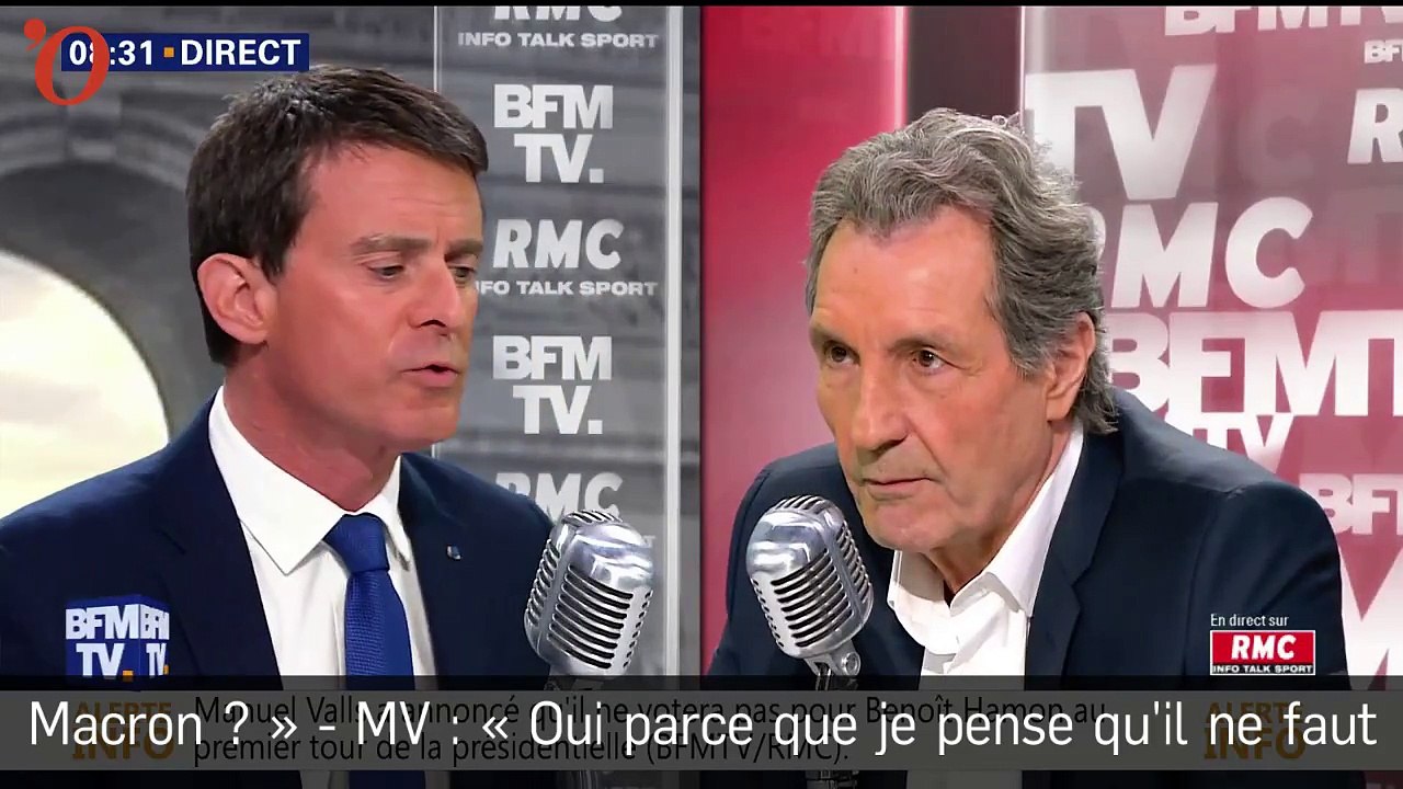 Présidentielle : Manuel Valls votera pour Emmanuel Macron