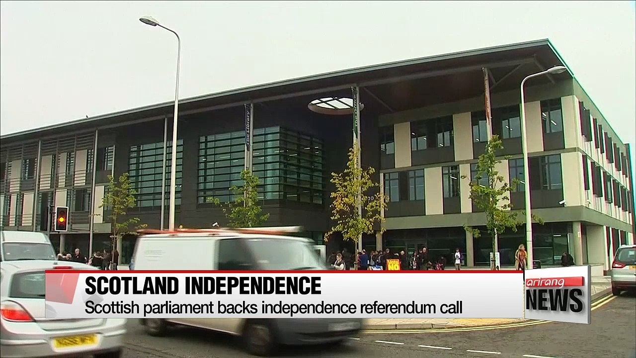 Scottish parliament backs independence referendum call ahead of formal Brexit process