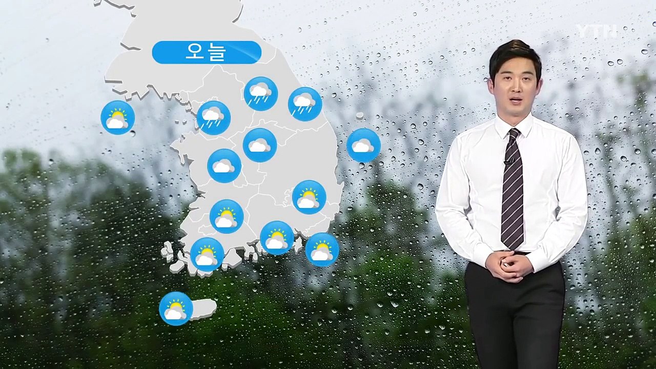 [날씨] 중부 오후까지 산발적 비...충청 이남 무더위 / YTN (Yes! Top...