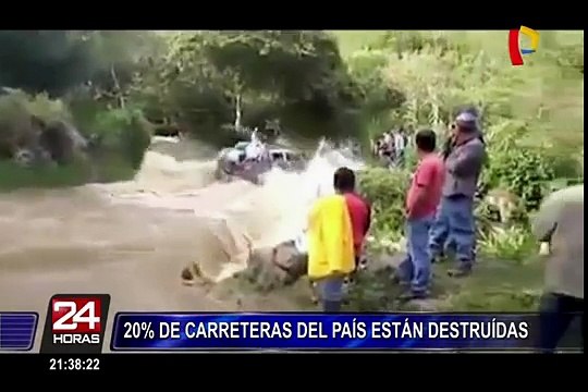 20% de carreteras del país están destruidas por desbordes y huaicos