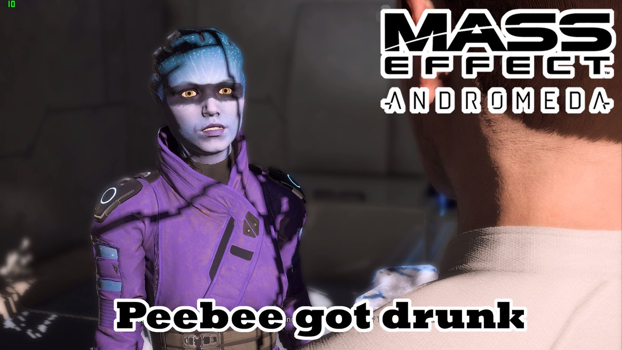 Mass Effect: Andromeda - Peebee got drunk- Funny