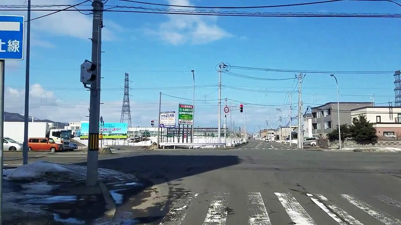 japan hokkaido sapporo drive 5  black snow