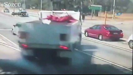 Trafikte tehlikeli şov!