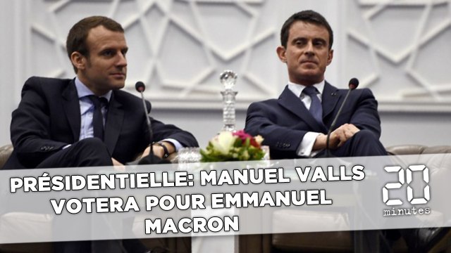 Présidentielle: Manuel Valls votera Emmanuel Macron