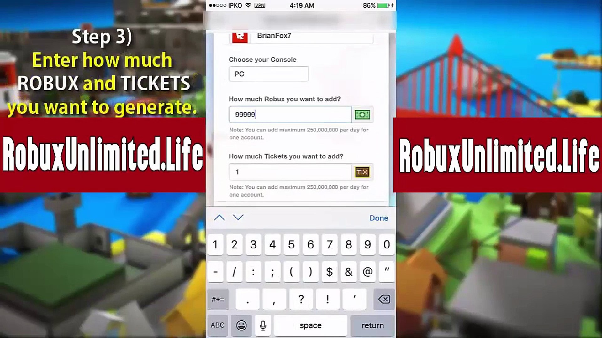 Roblox Robux Console Hack