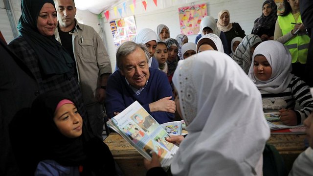 UN-Generalsekretär António Guterres besucht Flüchtlingslager Zaatari