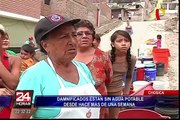 Chosica: damnificados están sin agua potable desde hace una semana