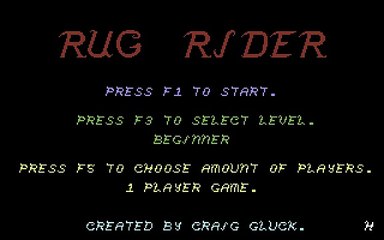 Commodore 64 Longplay: Rug Rider