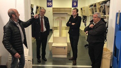 Les nouveaux vestiaires des hockeyeurs