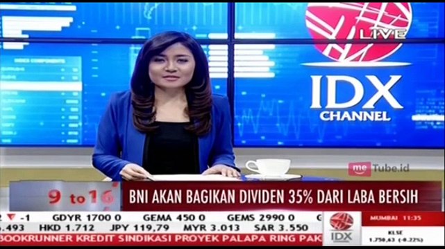 BNI Akan Bagikan Dividen 35 Persen dari Laba Bersih