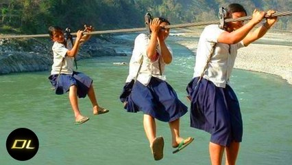 Les Chemins d'École les plus DANGEREUX au MONDE