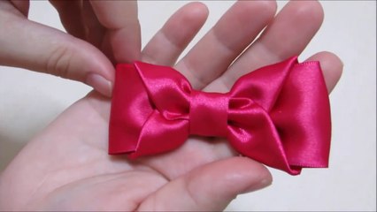 DIY Bow shape with ribbon