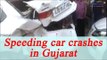 Ahemdabad : Speeding car crashes in vehicle, Watch CCTV footage | Oneindia News