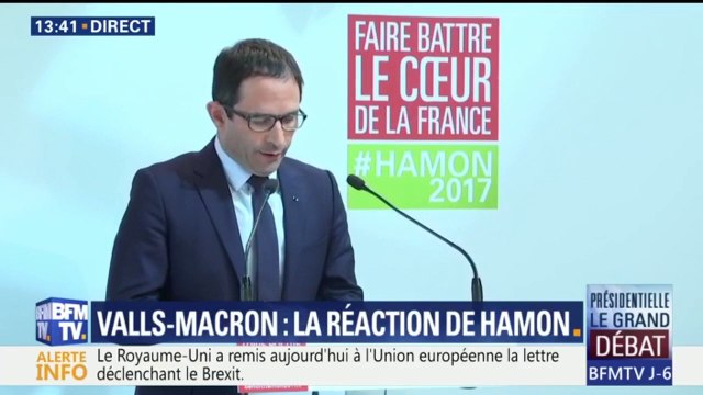 La démocratie a pris un grand coup de plus , rétorque Benoît Hamon à Manuel Valls