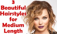 Medium length hairstyles for women - 3 Best Hair styles for medium length hairs in 5 minutes