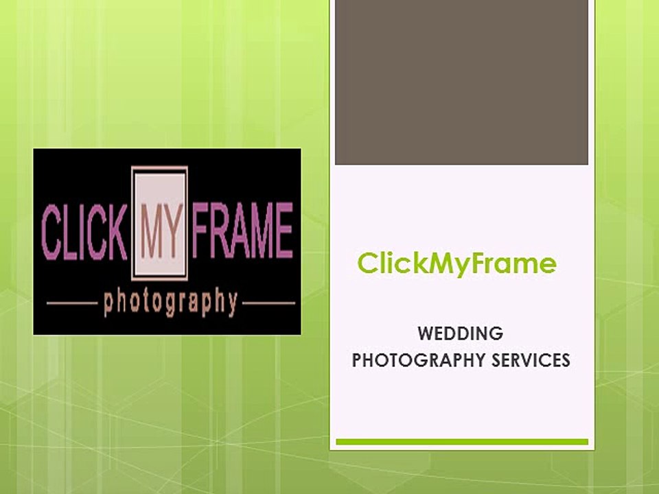 Wedding Photography Services