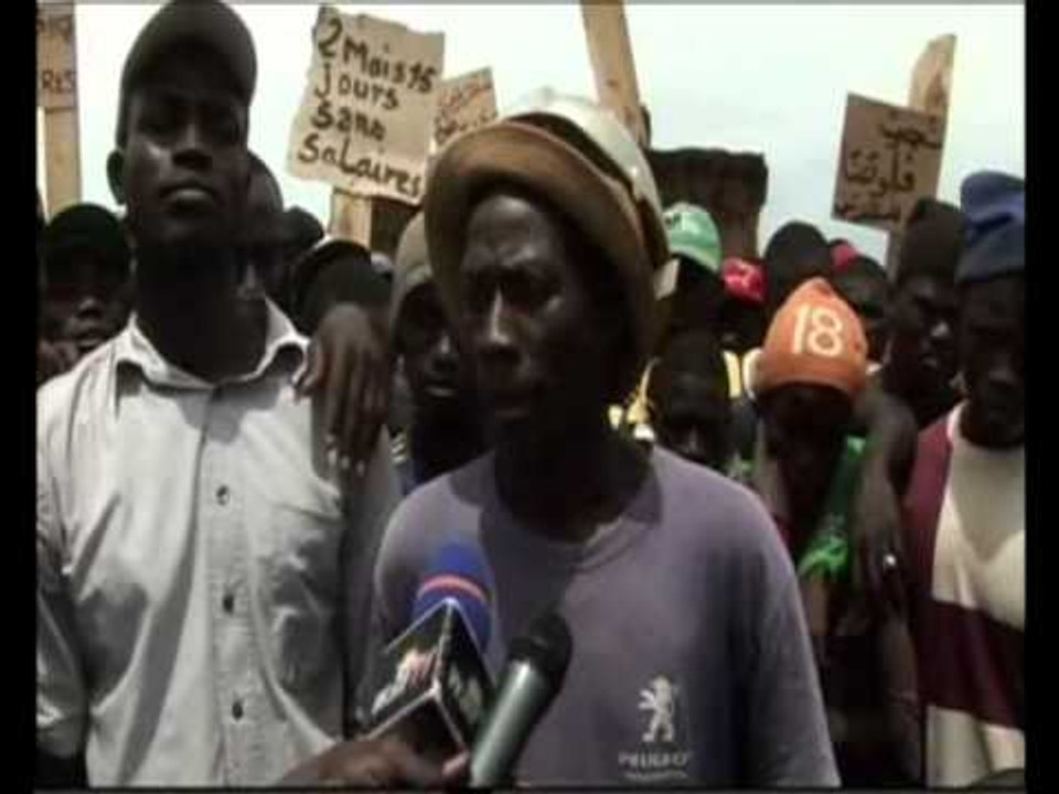 Colère des travailleurs de l'aèroport de DIASS  FR