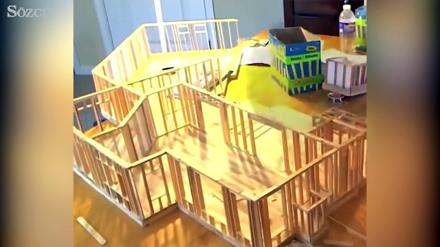 Tahta çubuklardan harikalar yaratmak...