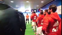 Sergio Ramos and Gerard Pique having fun in the tunnel before France v Spain